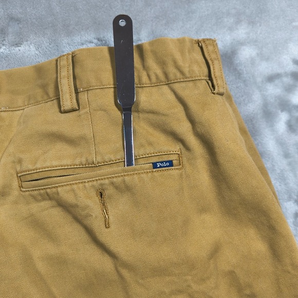 Polo Ralph Lauren Chino Pants Mens 36x28.5 Tan Khaki Classic Fit Cotton Trousers - Picture 3 of 13
